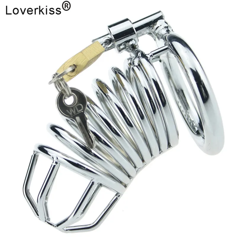 Мужской Пояс верности Loverkiss из нержавеющей стали металлический пенис для пениса