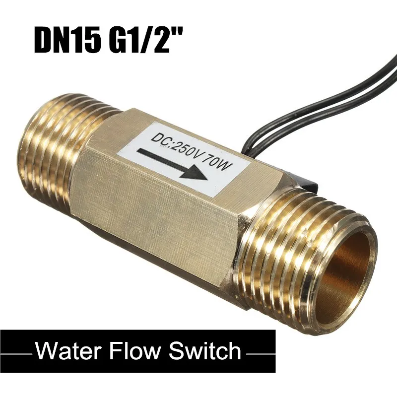 DN15 G1/2" Brass Flow Sensor Copper Hall Effect Liquid Water Flow Sensor Switch Flow Meter Magnetic Type Fluid Flowmeter Counter
DN15 G1/2" Brass Flow Sensor Copper Hall Effect Liquid Water Flow Sensor Switch Flow Meter Magnetic Type Fluid Flowmeter Counter