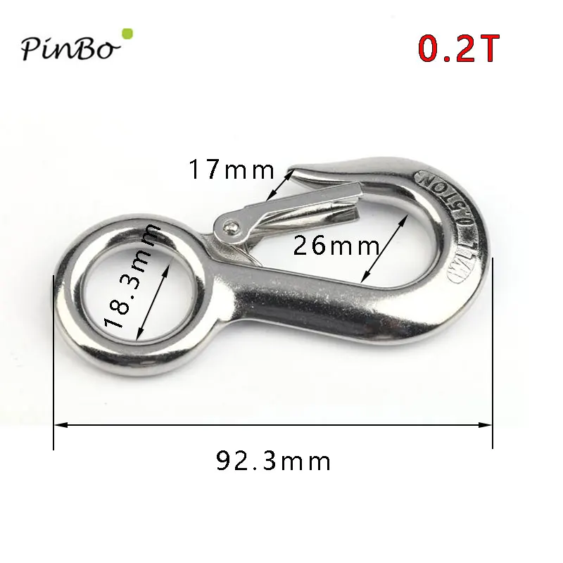 0.2ton stainless steel 304 large eye cargo snap hook working load capacity crane hook
0.2ton stainless steel 304 large eye cargo snap hook working load capacity crane hook