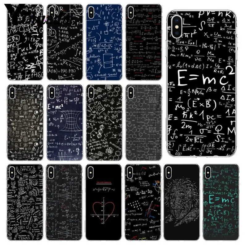 Чехол для мобильного телефона Yinuoda mc2 с E = mc Math Альберт Эйнштейн Apple iPhone 8 7 6 6S Plus X XS