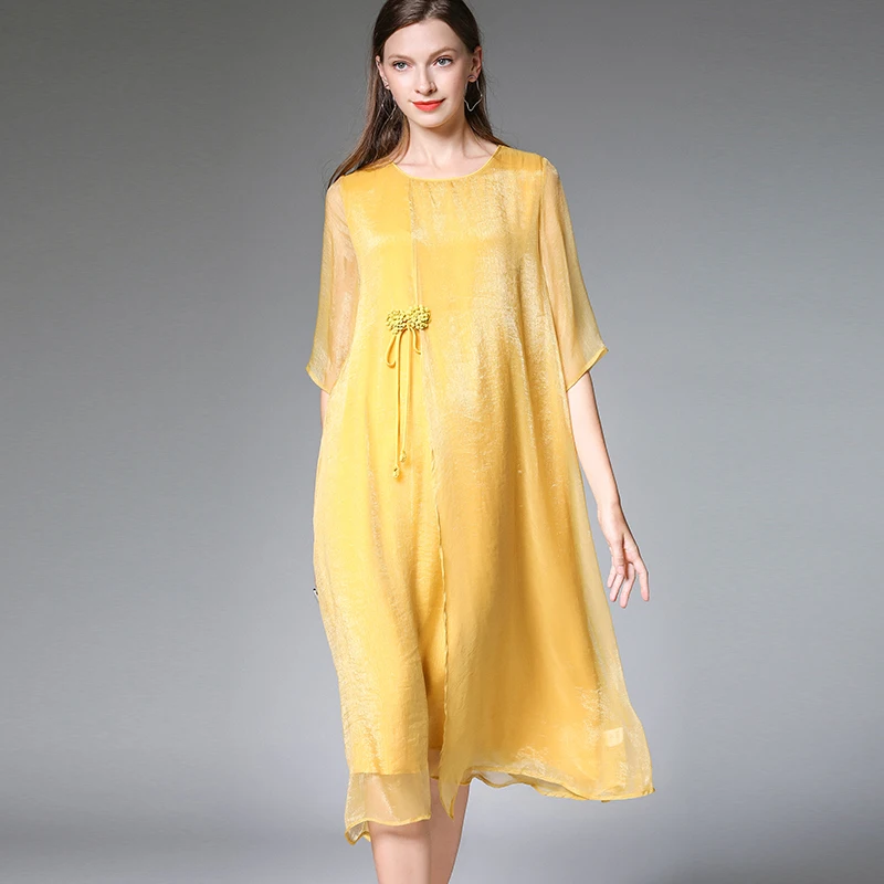 2019Summer women elegant faux silk chiffon dress Plus Size half sleeve loose midi dress female asymmetrical casual vestidosXXXXL
2019Summer women elegant faux silk chiffon dress Plus Size half sleeve loose midi dress female asymmetrical casual vestidosXXXXL