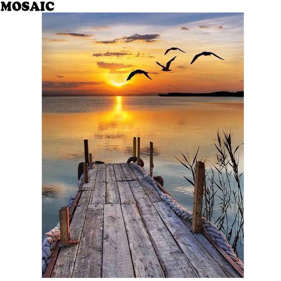 5d diamond embroidery sunset scenery diamond Arts diy diamond painting cross stitch rhinestones square drill needlework E
5d diamond embroidery sunset scenery diamond Arts diy diamond painting cross stitch rhinestones square drill needlework E