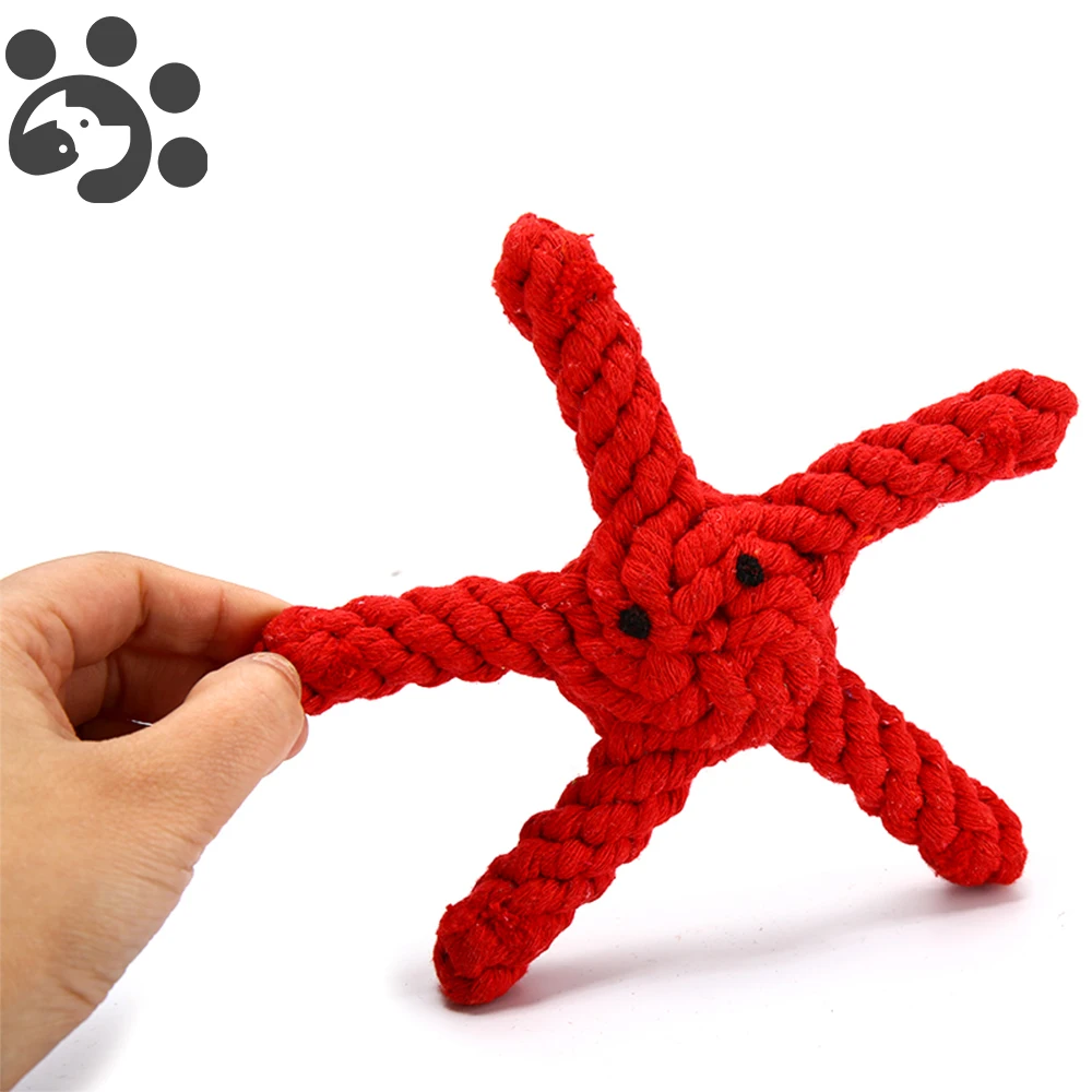 Pet Toys for Small Dog Braided Natural Cotton Ropes Toy Chew Throwing Dog Toys Tooth Cleaning Red Starfish Shape Toys TY0046
Pet Toys for Small Dog Braided Natural Cotton Ropes Toy Chew Throwing Dog Toys Tooth Cleaning Red Starfish Shape Toys TY0046