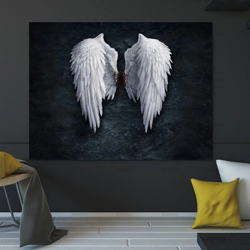 

Picture Wall art canvas painting Wing posters and prints the powerful wing home decoration painting art print on canvas No Frame
