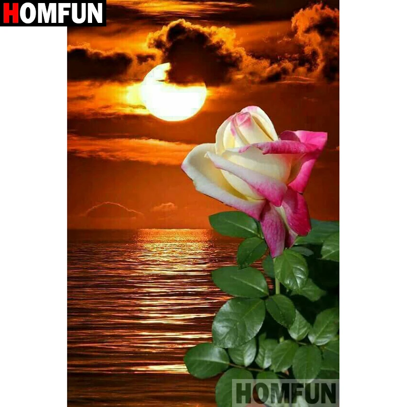 HOMFUN Diamond Embroidery DIY Diamond Painting Cross Stitch Kit "Rose flower view" 5D Needlework Diamond Home Decoration A26107
HOMFUN Diamond Embroidery DIY Diamond Painting Cross Stitch Kit "Rose flower view" 5D Needlework Diamond Home Decoration A26107