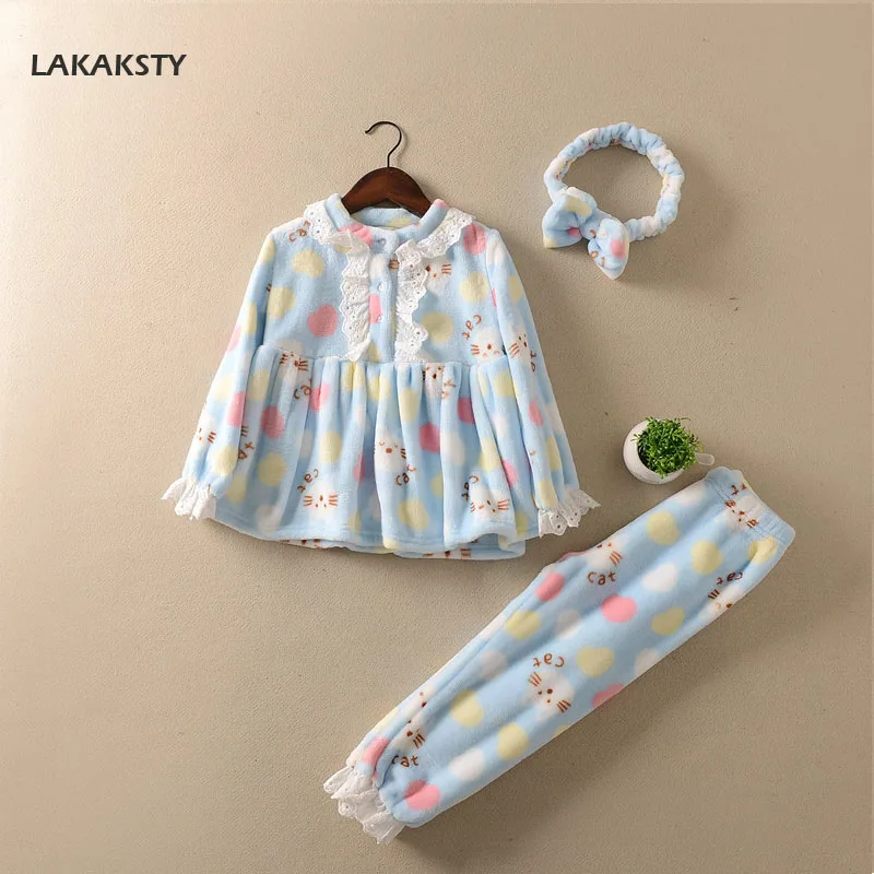LAKAKSTY/Детские пижамы, Осень-зима 2019, фланелевая Домашняя одежда с кружевом, детская одежда, кружевные детские пижамы принцессы с рисунком
LAKAKSTY/Детские пижамы, Осень-зима 2019, фланелевая Домашняя одежда с кружевом, детская одежда, кружевные детские пижамы принцессы с рисунком