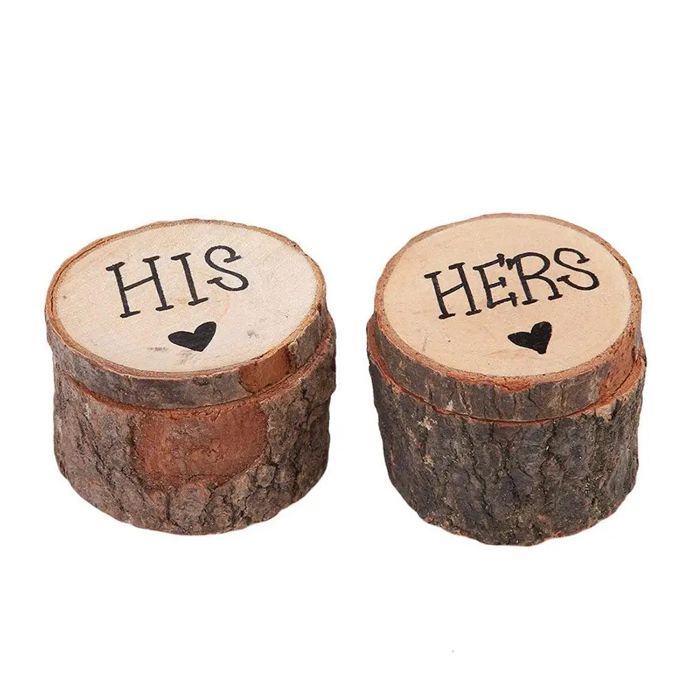 2Pcs His Hers Rustic Round Wooden Ring Jewelry Storage Box Case Wedding Supplies hot
2Pcs His Hers Rustic Round Wooden Ring Jewelry Storage Box Case Wedding Supplies hot