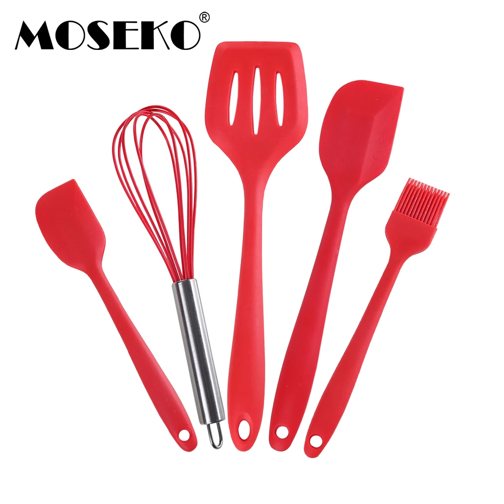 MOSEKO 5 шт. Наборы инструментов для приготовления пищи Кухонные принадлежности силиконовые термостойкие кухонные принадлежности антипригар...
MOSEKO 5 шт. Наборы инструментов для приготовления пищи Кухонные принадлежности силиконовые термостойкие кухонные принадлежности антипригар...