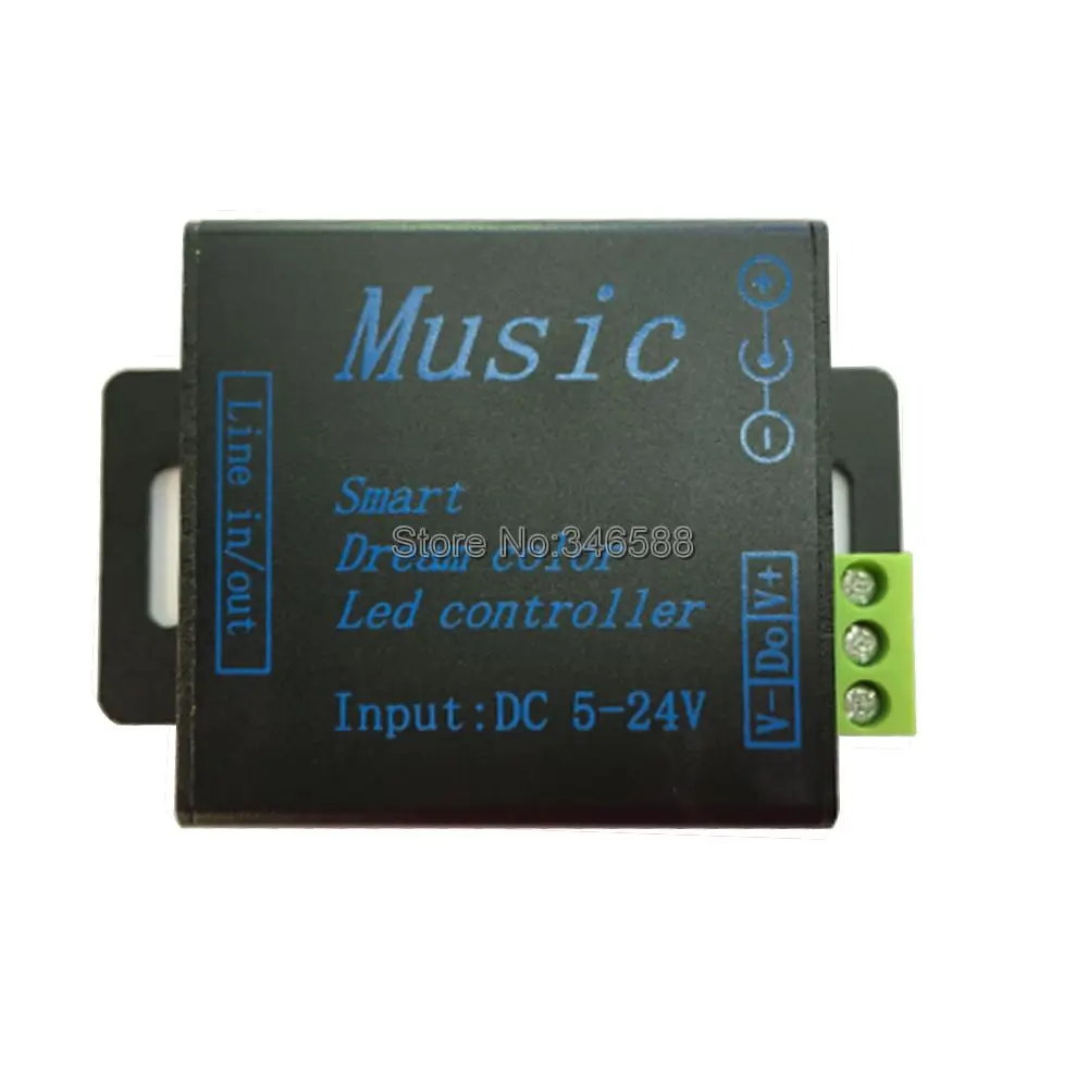 DC5V - 24V Smart Dream Color Music RGB LED Controller work with 250 Pixels 12V WS2811 or 5V WS2812B LED Strip Modul String etc.
DC5V - 24V Smart Dream Color Music RGB LED Controller work with 250 Pixels 12V WS2811 or 5V WS2812B LED Strip Modul String etc.