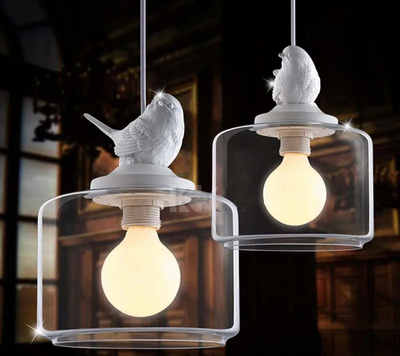 Industrial vintage pendant light original bird designer glass lamp shade E27 pendant lamp holder loft bar lamps Edison bulb HM19
Industrial vintage pendant light original bird designer glass lamp shade E27 pendant lamp holder loft bar lamps Edison bulb HM19