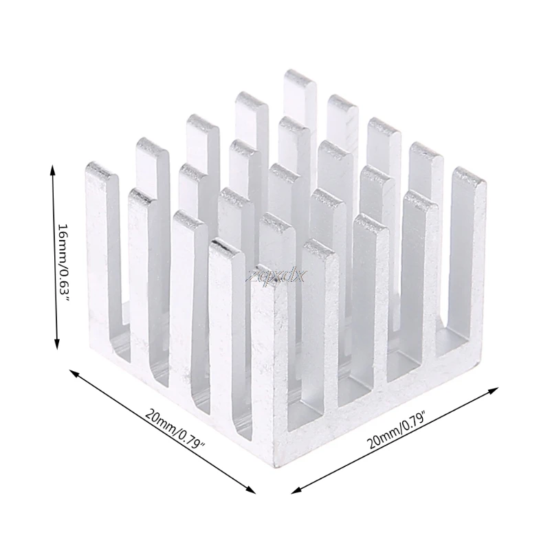 5Pcs Cooling Heatsink Block DIY CPU GPU IC Memory Chip Aluminum Heat Sink 20x20x15mm Extruded Cooler Cooling Fin Fan Radiator Ju
5Pcs Cooling Heatsink Block DIY CPU GPU IC Memory Chip Aluminum Heat Sink 20x20x15mm Extruded Cooler Cooling Fin Fan Radiator Ju