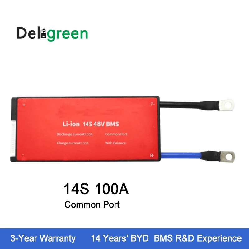 Высококачественная 14S 100A 48В PCM/PCB/BMS для литий полимерного аккумулятора LiNCM 18650