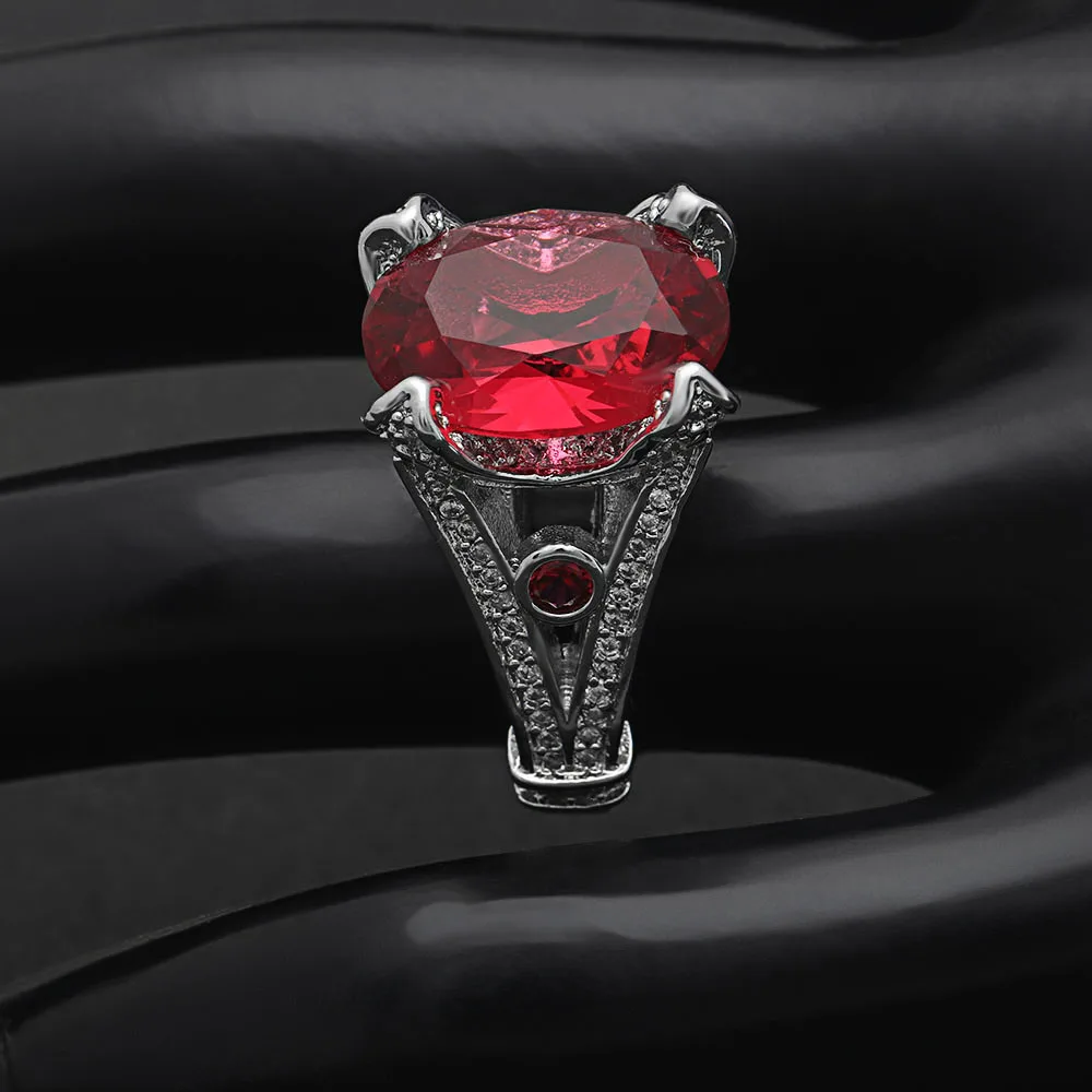 2019 New Arrival American And European Rings Fashion Red Zircon Crystal Women Luxury Engagement Wedding Rings Fashion Jewelry
2019 New Arrival American And European Rings Fashion Red Zircon Crystal Women Luxury Engagement Wedding Rings Fashion Jewelry
