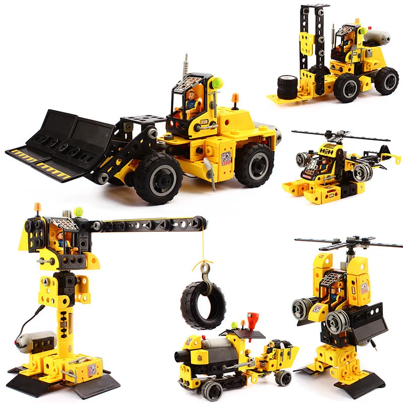 207pcs Toys Electric Building Blocks Engineering Vehicles Aircraft Figures Models Blocks Deform Brick Set Kids Yizhi Toy Gift
207pcs Toys Electric Building Blocks Engineering Vehicles Aircraft Figures Models Blocks Deform Brick Set Kids Yizhi Toy Gift