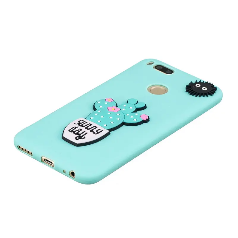 3D Relief Silicon Phone Case For Xiaomi Mi A1 Cute Candy color Soft Unicorn Pineapple TPU Cases mia1 xiaomi 5x | Мобильные телефоны