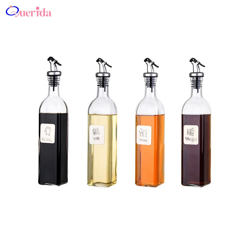 500ML Glass Olive Oil Bottle Kitchen Household Soy Sauce Vinegar Bottle Leak-Proof Wine Bottle Storage Dispenser With Typeface
500ML Glass Olive Oil Bottle Kitchen Household Soy Sauce Vinegar Bottle Leak-Proof Wine Bottle Storage Dispenser With Typeface
