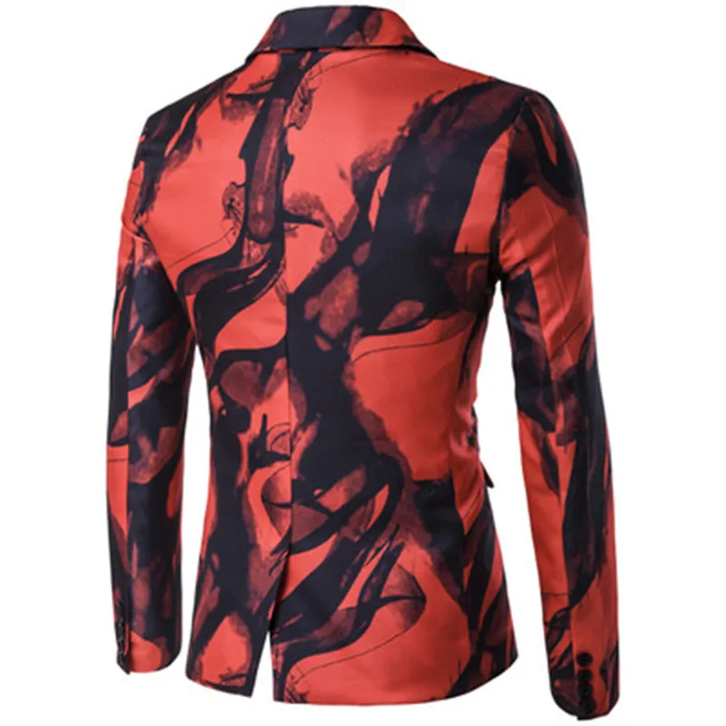 Fashion Men Ink Painting Suit Jacket Chinese style Single button wedding coat men wine party dinner suit New Male slim outerwear
Fashion Men Ink Painting Suit Jacket Chinese style Single button wedding coat men wine party dinner suit New Male slim outerwear