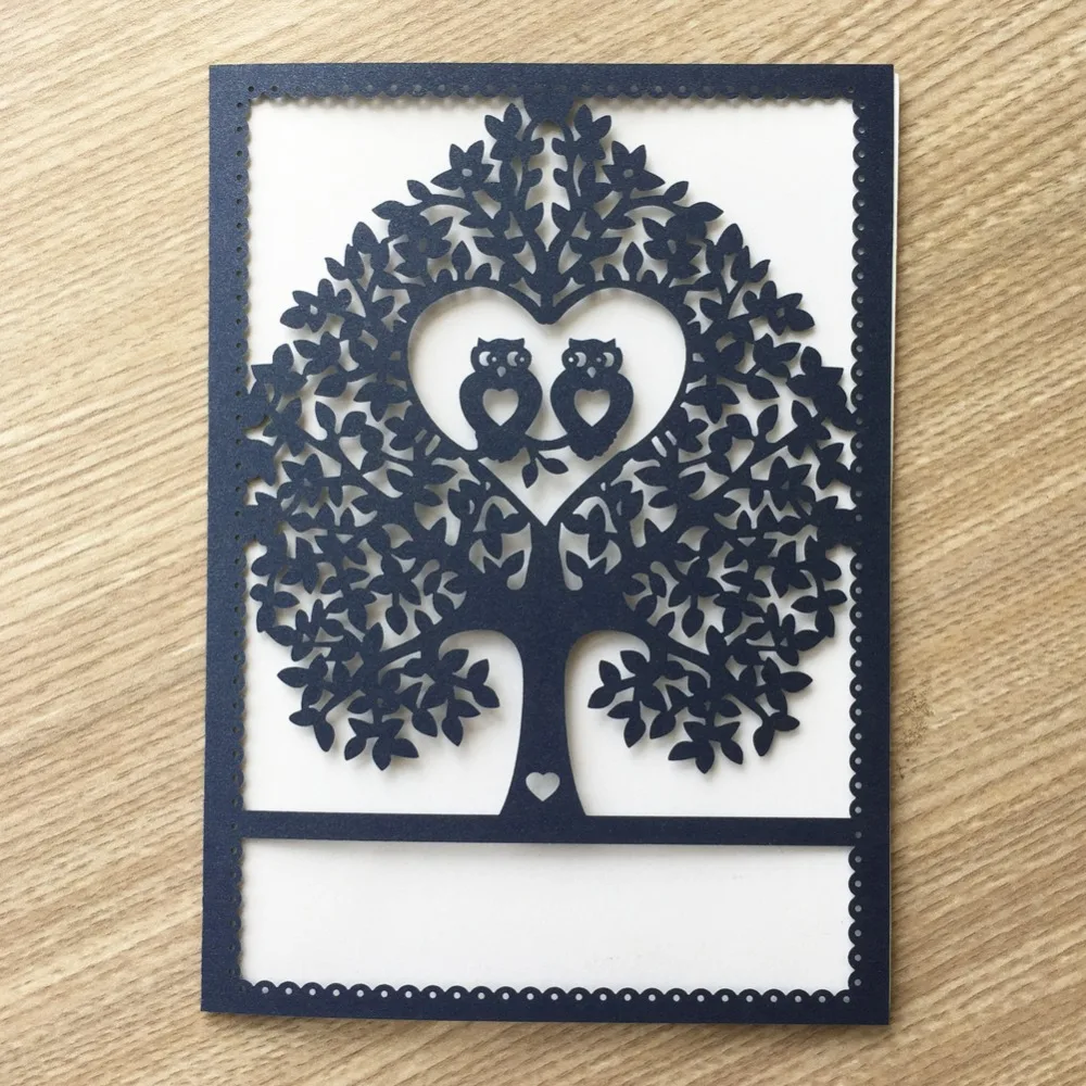50Pcs/Lot Elegant White Hollow Love Birds Tree laser Cut Wedding Invitations Valentine Day Birthday Party Anniversary Father Day
50Pcs/Lot Elegant White Hollow Love Birds Tree laser Cut Wedding Invitations Valentine Day Birthday Party Anniversary Father Day