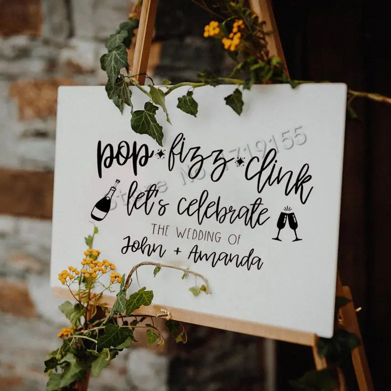 YOYOYU Quotes Pop Fizz Clink Lets Celebrate Wall Stickers Custom Vinyl Decals for Wedding Decoration Wine Wedding Signs DIYZW476
YOYOYU Quotes Pop Fizz Clink Lets Celebrate Wall Stickers Custom Vinyl Decals for Wedding Decoration Wine Wedding Signs DIYZW476