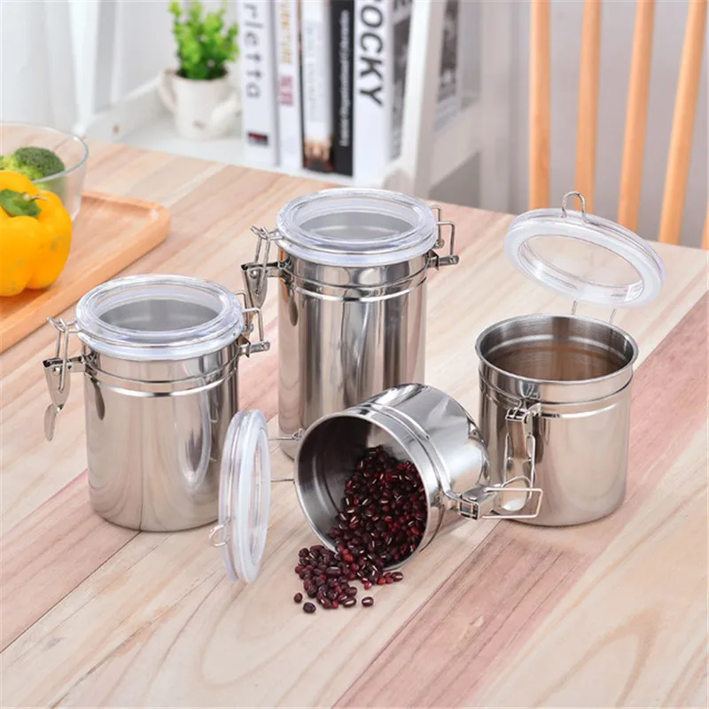 Kitchen Sealed Can 1600ML Grain Storage Tank Stainless Steel Preservation Can Large Size Food Storage Can Refrigerator Fresh Box
Kitchen Sealed Can 1600ML Grain Storage Tank Stainless Steel Preservation Can Large Size Food Storage Can Refrigerator Fresh Box