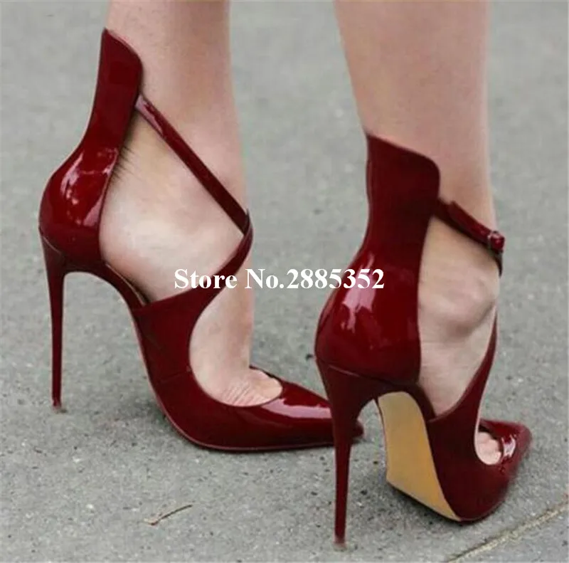 Hot Sale Sexy Stylish Patent Leather Strip Shoes Women Thin High Heels Fashion Party Night Club Dress Buckle Strap Lady Pumps
Hot Sale Sexy Stylish Patent Leather Strip Shoes Women Thin High Heels Fashion Party Night Club Dress Buckle Strap Lady Pumps