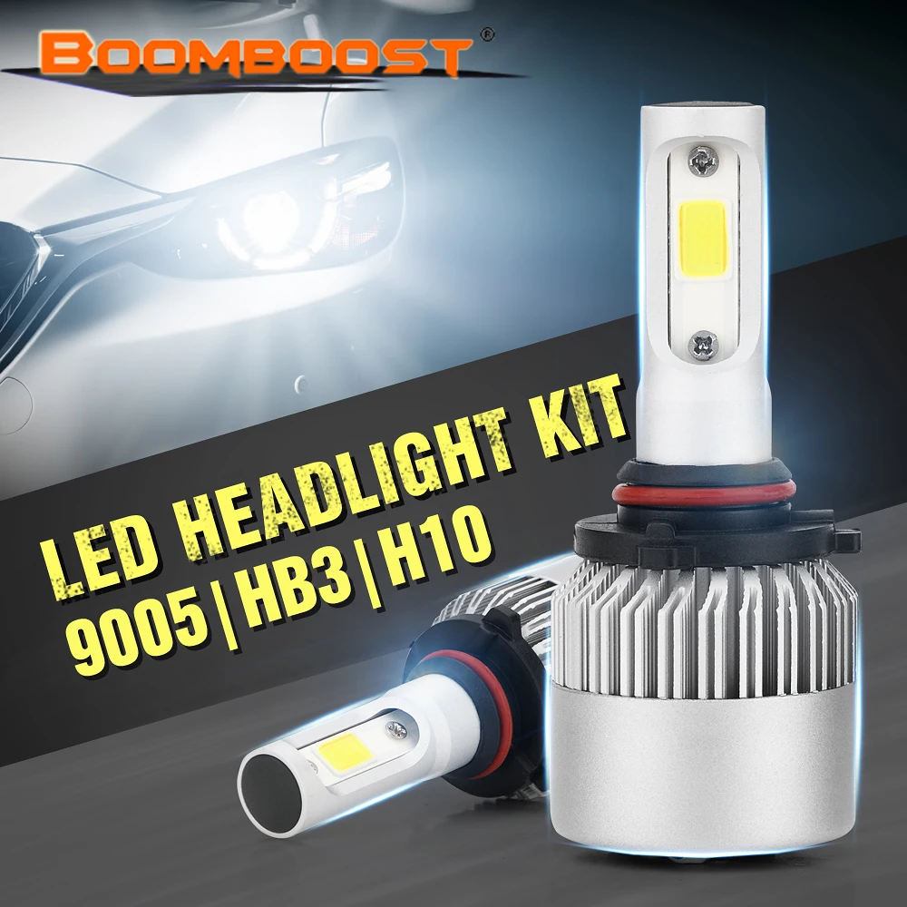 BOOMBOOST COB LED Car Headlight Bulb Hi-Lo Beam H4 H7 H11 H1 H3 9004 9005 9006 9007 72W 8000LM 6500K Auto Headlamp 12v 24v
BOOMBOOST COB LED Car Headlight Bulb Hi-Lo Beam H4 H7 H11 H1 H3 9004 9005 9006 9007 72W 8000LM 6500K Auto Headlamp 12v 24v