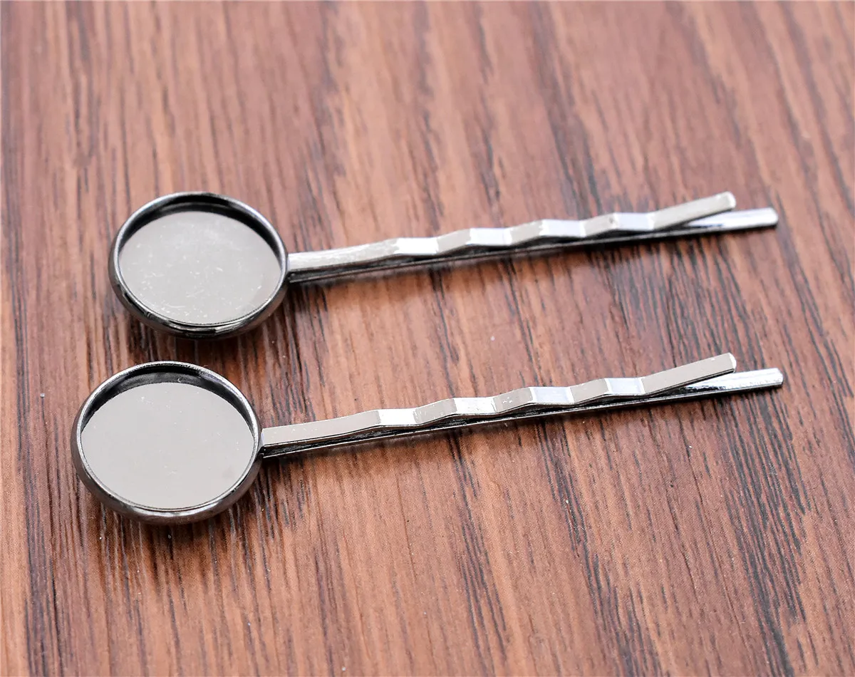 14mm 10pcs High Quality Classic Gun Black Plated Copper Material Hairpin Hair Clips Hairpin Base Setting Cabochon Cameo
14mm 10pcs High Quality Classic Gun Black Plated Copper Material Hairpin Hair Clips Hairpin Base Setting Cabochon Cameo