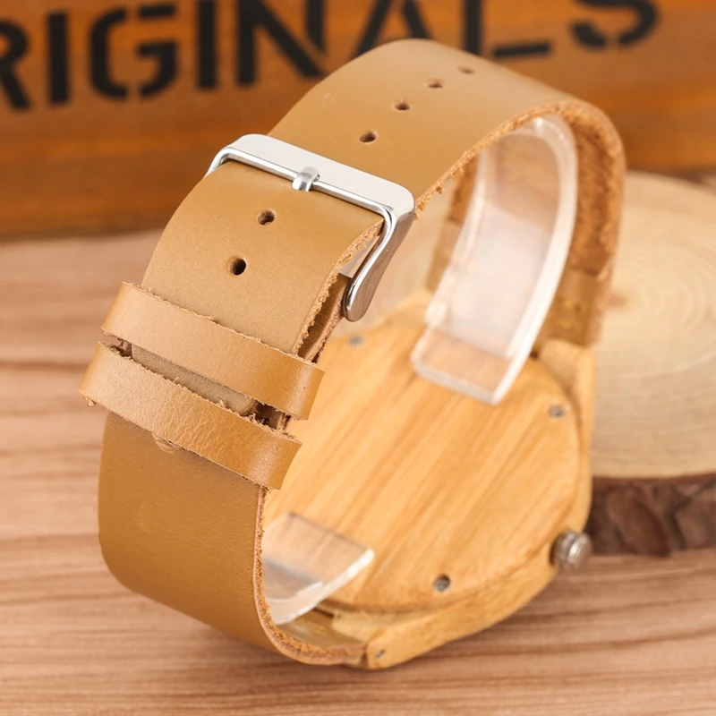 Men's Wood Watch Unique Stripes Colorful Case Wooden Quartz Wristwatch for Male Fashion Casual Leather Band reloj para hombre
Men's Wood Watch Unique Stripes Colorful Case Wooden Quartz Wristwatch for Male Fashion Casual Leather Band reloj para hombre