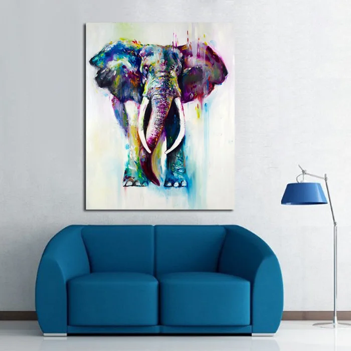 Hand Painted Color Animals Oil Painting Hang Paintings Modern Elephant Picture For Home Decor Running Water Canvas Painting
Hand Painted Color Animals Oil Painting Hang Paintings Modern Elephant Picture For Home Decor Running Water Canvas Painting