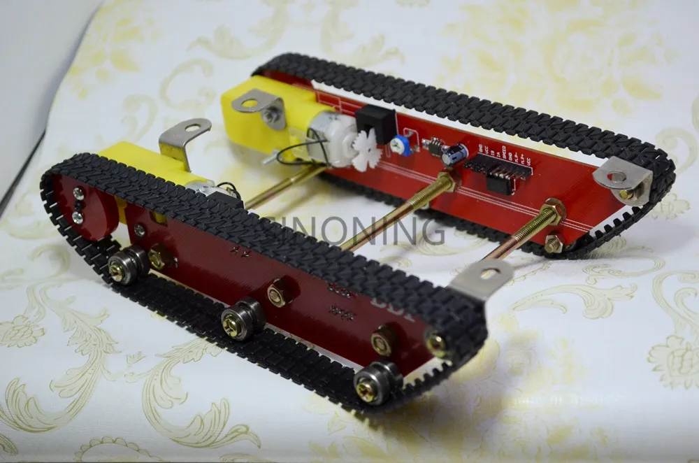 Smart Robot Tank Car Chasis kits caterpillar Crawler chassis track Integrated 2 motor dd1-1 for Arduino
Smart Robot Tank Car Chasis kits caterpillar Crawler chassis track Integrated 2 motor dd1-1 for Arduino