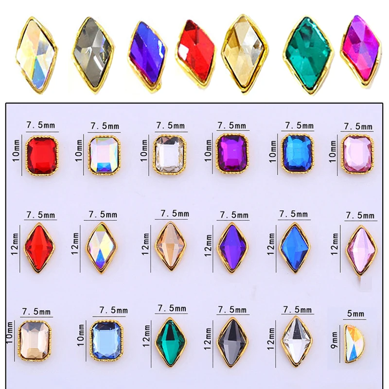 100pcs Rhombus /Square Charms With Cz RHINESTONES Charms For Nails Metal Charms 3D Nail Art Decorations,Alloy Nail Charm#324-340
100pcs Rhombus /Square Charms With Cz RHINESTONES Charms For Nails Metal Charms 3D Nail Art Decorations,Alloy Nail Charm#324-340