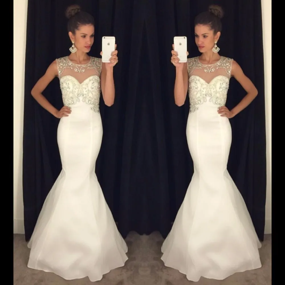 New Arrival Mermaid Prom Dress O-neck Sleeveless Floor Length Beading Long Evening Dress abiye gece elbisesi vestido longo
New Arrival Mermaid Prom Dress O-neck Sleeveless Floor Length Beading Long Evening Dress abiye gece elbisesi vestido longo