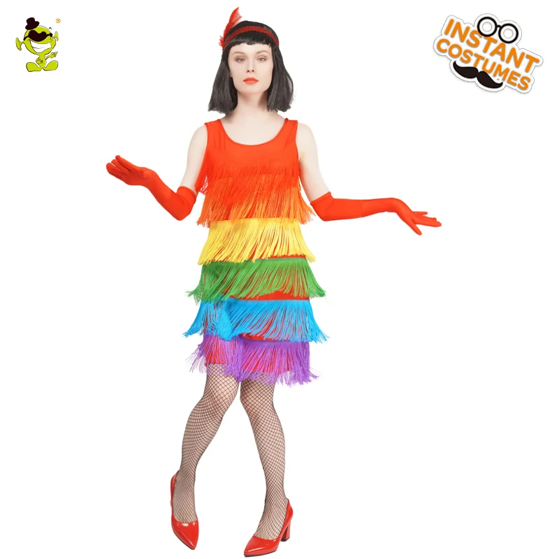Party Women's Colorful Flapper Straps Costume Cosplay Tassels Flapper Dresses Role Playing Lady's Dress
Party Women's Colorful Flapper Straps Costume Cosplay Tassels Flapper Dresses Role Playing Lady's Dress