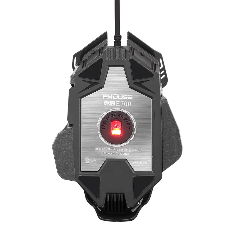Wired Gaming Optical Mouse RGB Colorful Backlight Auxiliary Macro Metal Base Accredited 8 Button Mouse
Wired Gaming Optical Mouse RGB Colorful Backlight Auxiliary Macro Metal Base Accredited 8 Button Mouse