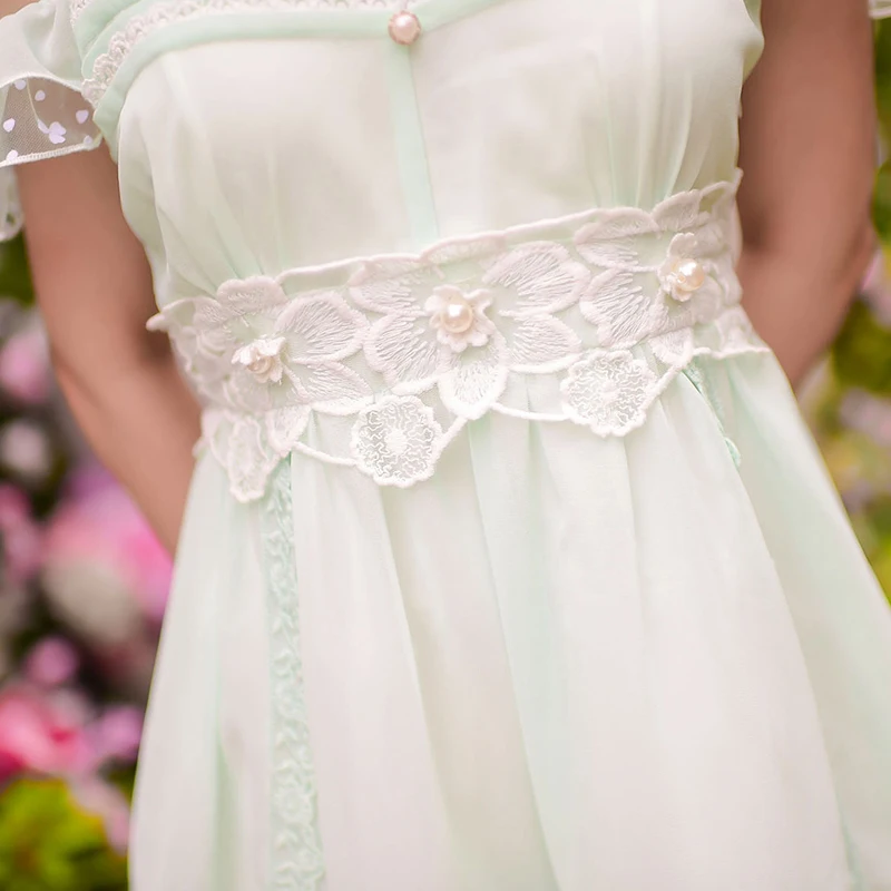 Princess sweet lolita dress Candy rain Summer Japanese style sweet Pure and fresh Condole belt chiffon lace dress C15AB5775
Princess sweet lolita dress Candy rain Summer Japanese style sweet Pure and fresh Condole belt chiffon lace dress C15AB5775