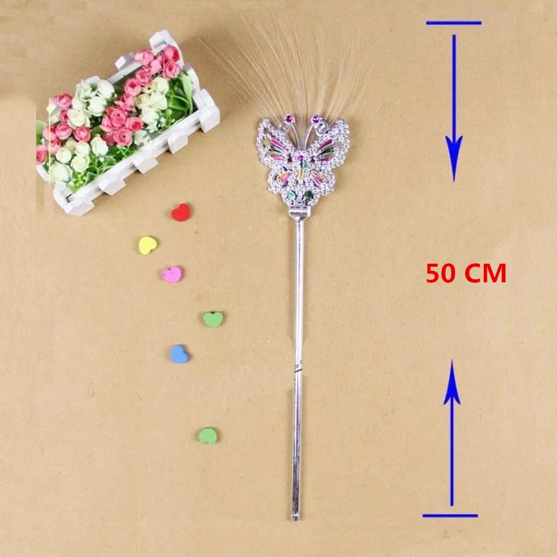 Lovely LED Flashing Fiber Optics Fairy Princess Magic Wand Sticks Fancy Dress Costume Children Girl Party Cosplay Accessories
Lovely LED Flashing Fiber Optics Fairy Princess Magic Wand Sticks Fancy Dress Costume Children Girl Party Cosplay Accessories