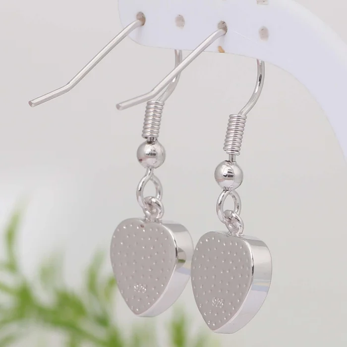 Love Gift Unique Design Heart Pink Opal Earrings Silver Color Jewelry Earrings For Woman Bijouterie E288
Love Gift Unique Design Heart Pink Opal Earrings Silver Color Jewelry Earrings For Woman Bijouterie E288