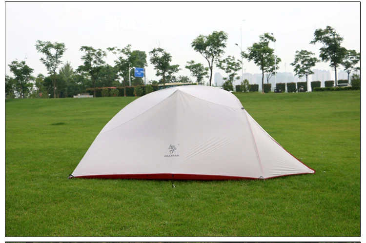 Сверхлегкая двухслойная алюминиевая палатка для 3 человек водонепроницаемая
