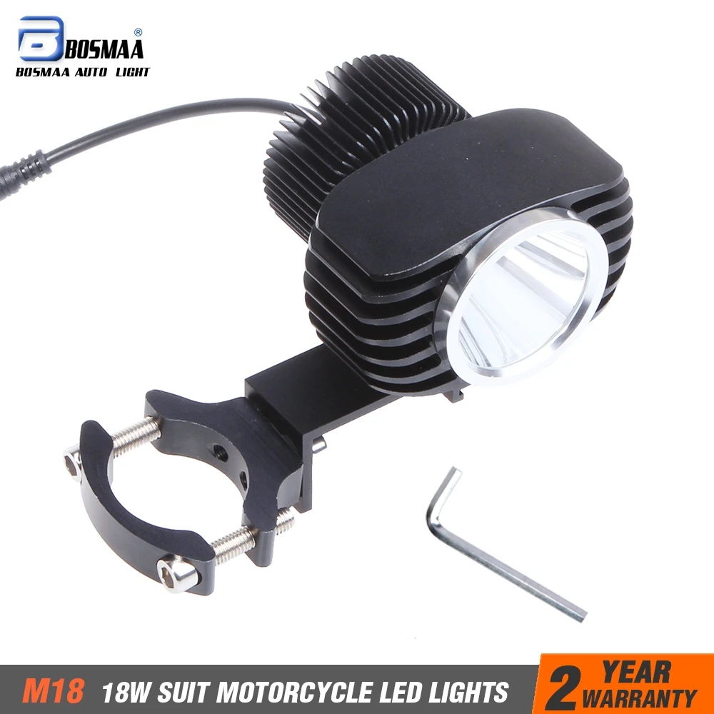 BOSMAA Motorcycle LED Headlight Spotlight 18W 2700LM Motor Car Fog Light DRL Driving Hunting Lamp XHP70 Chips 1set
BOSMAA Motorcycle LED Headlight Spotlight 18W 2700LM Motor Car Fog Light DRL Driving Hunting Lamp XHP70 Chips 1set