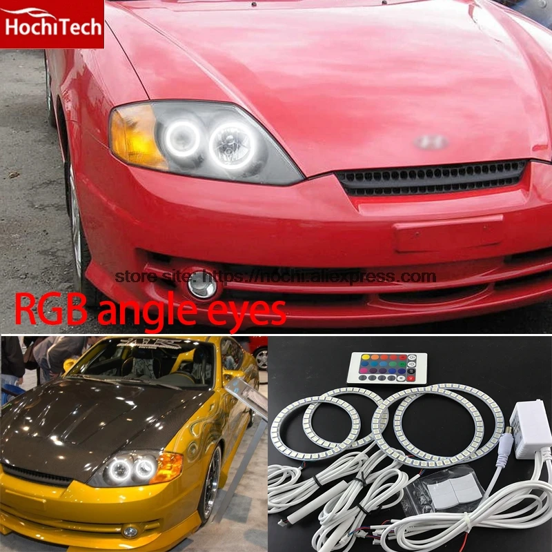 HochiTech RGB Multi-Color LED Angel Eyes Halo Rings kit super brightness car styling for Hyundai Terracan 2001-2007
HochiTech RGB Multi-Color LED Angel Eyes Halo Rings kit super brightness car styling for Hyundai Terracan 2001-2007