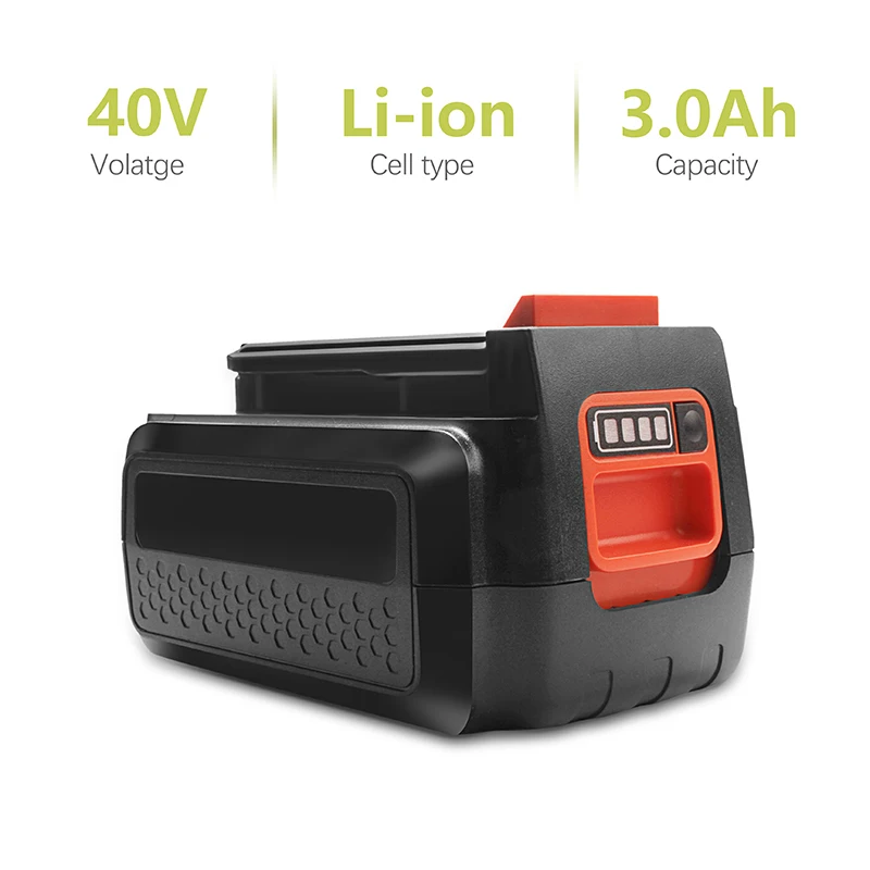 BATTOOL 1 Pack 3000mAh 40V Lithium-ion Battery for Black & Decker 3000mAh LBXR36 LBX2040 LHT2436
BATTOOL 1 Pack 3000mAh 40V Lithium-ion Battery for Black & Decker 3000mAh LBXR36 LBX2040 LHT2436