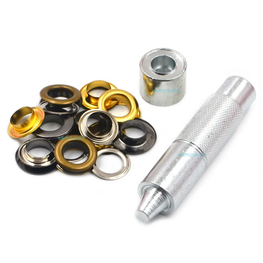 100pcs Metal 14mm Mix Colors Eyelets Buckle Scrapbook + 1pcs 14mm Punch Tool LeatherCraft DIY
100pcs Metal 14mm Mix Colors Eyelets Buckle Scrapbook + 1pcs 14mm Punch Tool LeatherCraft DIY