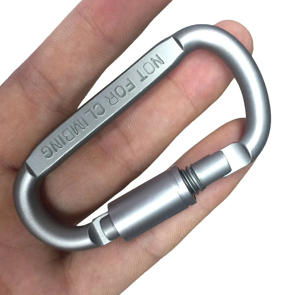 Aluminum D-type Buckles Snap Clip Climbing Carabiner Hanging Hook Camping Travel Tools Carabiners Quickdraw 1 pcs
Aluminum D-type Buckles Snap Clip Climbing Carabiner Hanging Hook Camping Travel Tools Carabiners Quickdraw 1 pcs