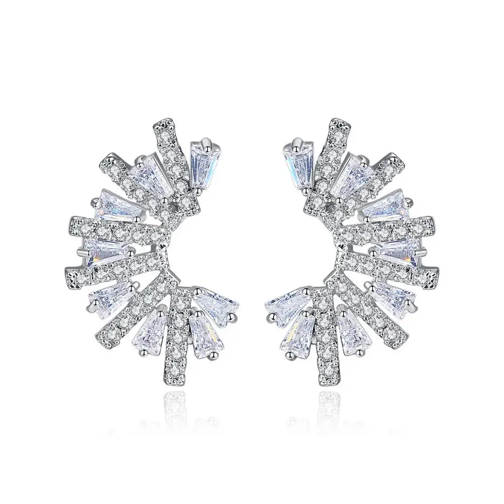 Full Mirco Rhodium Cubic Zircon Sparking Stud Earring Fashion Creative Jewelry For Women Girl Gift Accessories Wholesal
Full Mirco Rhodium Cubic Zircon Sparking Stud Earring Fashion Creative Jewelry For Women Girl Gift Accessories Wholesal