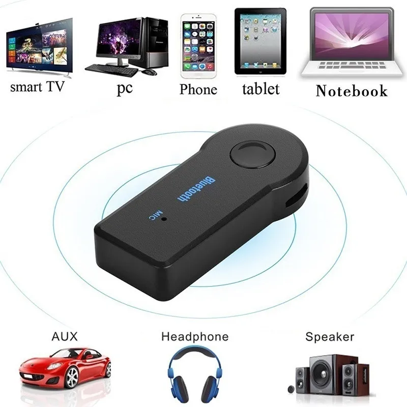 Bluetooth AUX мини аудио приемник автомобильный передатчик 3 5 мм разъем громкой связи