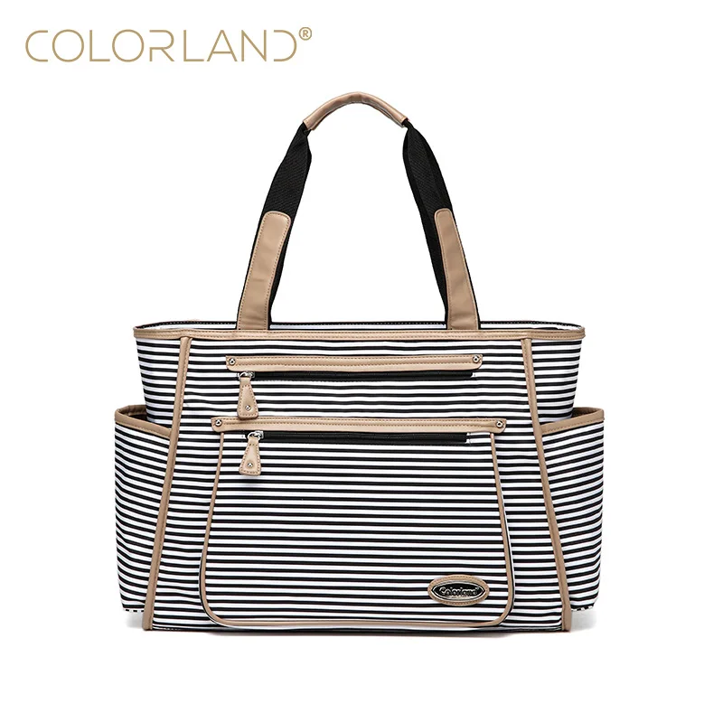 Stylish Striped Mommy Bag Of Large Capacity, Diaper Tote Backpack Have Independent Pockets
Stylish Striped Mommy Bag Of Large Capacity, Diaper Tote Backpack Have Independent Pockets