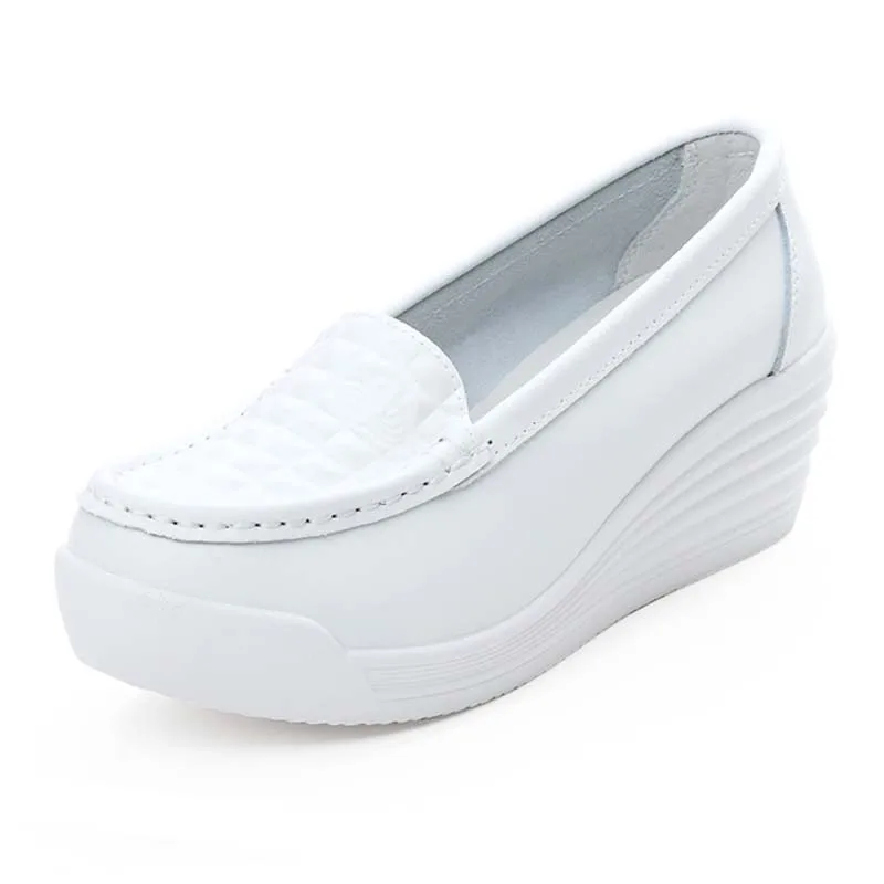 Nurse Shoes Non-slip Lightweight Scrub Shoes Leather Workwear Slip-ons Shoes Medical Shoes for Women
Nurse Shoes Non-slip Lightweight Scrub Shoes Leather Workwear Slip-ons Shoes Medical Shoes for Women
