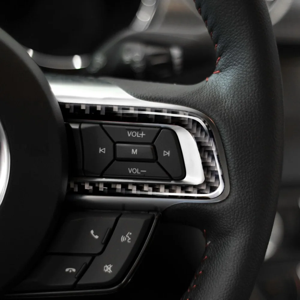 3pcs Car Styling Real Carbon Fiber Steering Wheel Button Decorative Strip Cover Trim For Ford Mustang 2015 2016 2017
3pcs Car Styling Real Carbon Fiber Steering Wheel Button Decorative Strip Cover Trim For Ford Mustang 2015 2016 2017