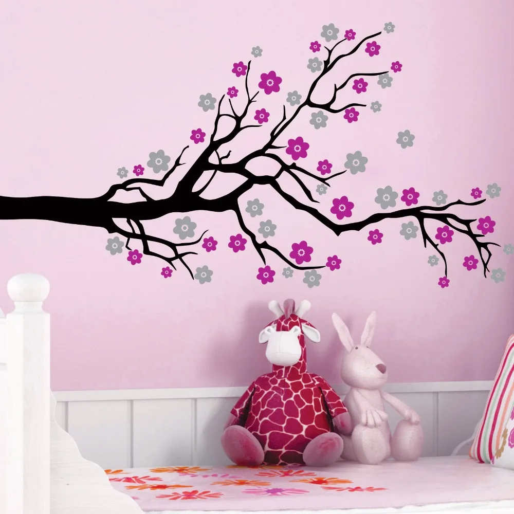 3-color custom BIG SIZE Cherry Blossom Tree Flowers Vinyl Wall Decals Art Decor Mural Kids Room Wall Sticker KW-310
3-color custom BIG SIZE Cherry Blossom Tree Flowers Vinyl Wall Decals Art Decor Mural Kids Room Wall Sticker KW-310
