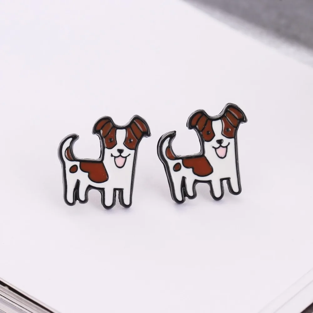 Jinleansu Jack Russell Puppy Shaped Enamel Stud Earrings For Women Girl Men Animal Jewelry
Jinleansu Jack Russell Puppy Shaped Enamel Stud Earrings For Women Girl Men Animal Jewelry